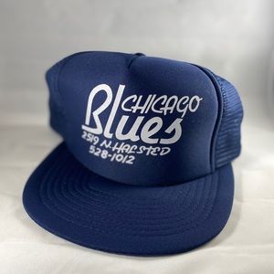 Blue Chicago Trucker Vintage Hat